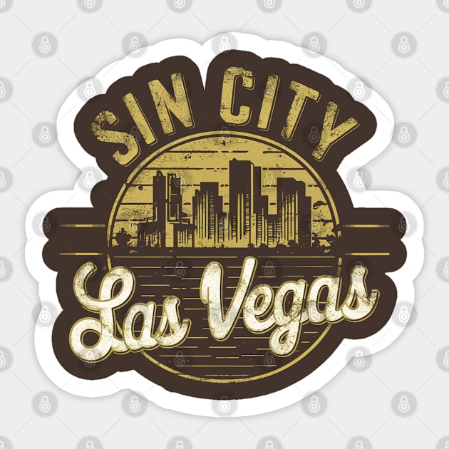 Sin City Las Vegas Nevada Sticker by Moulezitouna